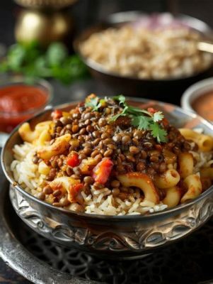  Koshari: Een kruidige en hartige Egyptische klassieker die je smaakpapillen zal verwennen!